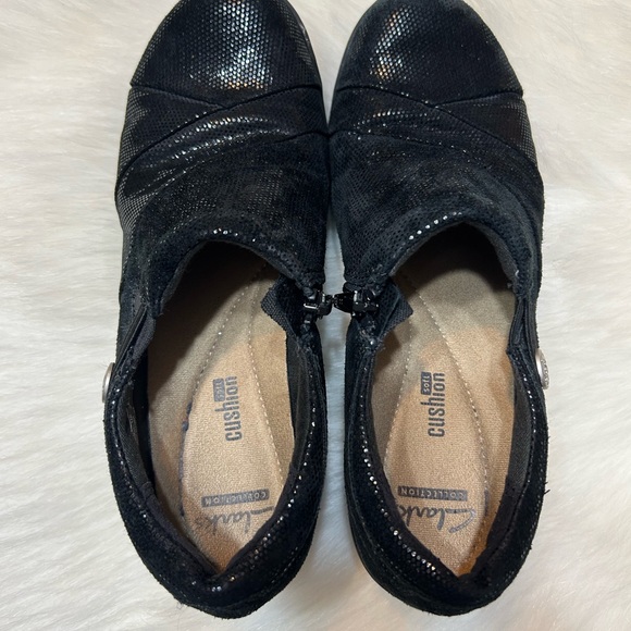 Clarks ⚜️ Black Shimmer Clog - Picture 6 of 9